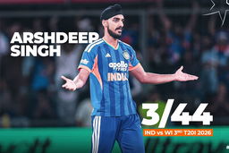 Arshdeep Singh steals the show with 3/44