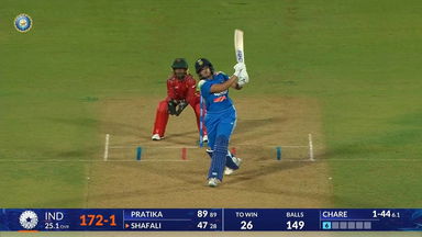 IND-W vs ZIM-W 2026, 1st ODI: Shafali Verma Six