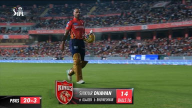 M23: PBKS vs SRH – Shikhar Dhawan Wicket