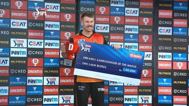 M56: SRH vs MI – Dream11 GameChanger of the Match – David Warner