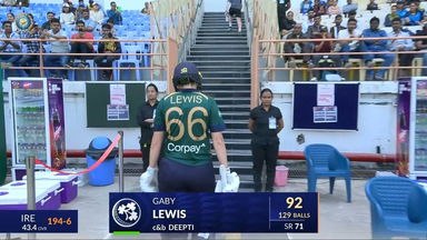 IND-W vs IRE-W 2025, 1st ODI: Gaby Lewis Wicket