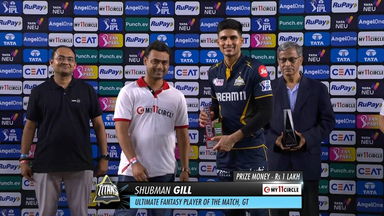 M59: GT vs CSK – My11Circle Ultimate Fantasy Player of the Match – Shubman Gill