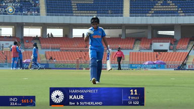 IND-W vs AUS-W 2025, 1st ODI: Harmanpreet Kaur Wicket