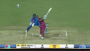 IND vs WI 2019, 2nd T20I: Lendl Simmons Six