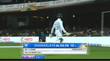 IND vs SL 2022, 2nd Test, Day 1: Dhananjaya de Silva Wicket
