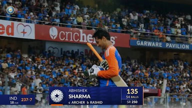 IND vs ENG 2025, 5th T20I: Abhishek Sharma Wicket