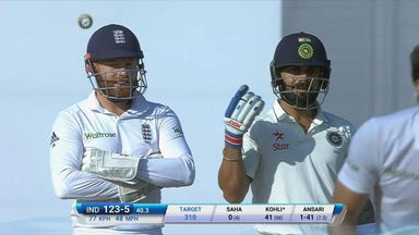One for the over ump? Virat asks