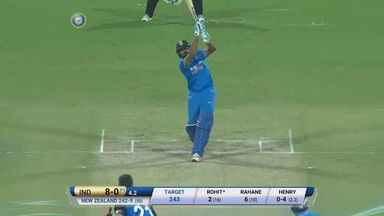 IND vs NZ 2016, 2nd ODI: Rohit Sharma Six