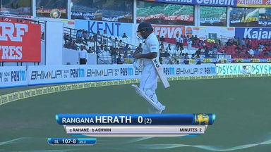 IND vs SL 2017, 2nd Test Day 4: Rangana Herath Wicket