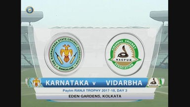 Ranji Trophy 2017-18, SF : Karnataka vs Vidarbha - Day 3 Highlights
