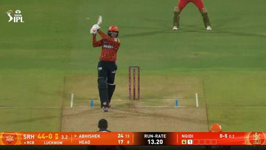 IPL 2025 M65: RCB vs SRH - Abhishek Sharma Six
