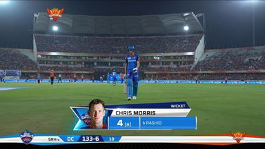 M30: SRH vs DC – Chris Morris Wicket