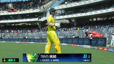 IND vs AUS 2023, 3RD ODI: Travis Head Wicket