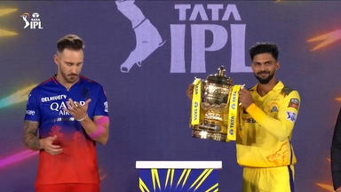 Smiles aplenty: Faf du Plessis and Ruturaj Gaikwad pose with the TATA IPL Trophy