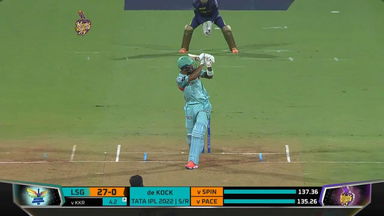 M66: KKR vs LSG – KL Rahul Six