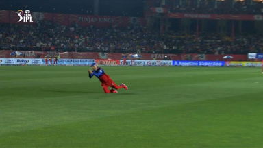 Stupendous catch running backwards ft. Faf du Plessis