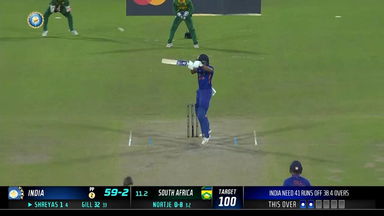 IND vs SA 2022, 3RD ODI: Shreyas Iyer  Six