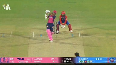 IPL 2025 M32: DC vs RR - Yashasvi Jaiswal Six
