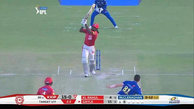 M09: KXIP vs MI –  Chris Gayle Six