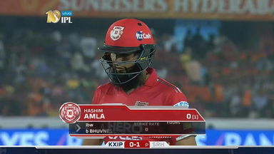M19: SRH vs KXIP – Hashim Amla Wicket