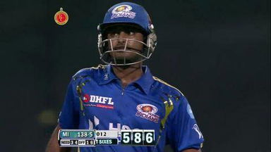 Match 62 RCB vs MI – Rayudu's 3rd Six