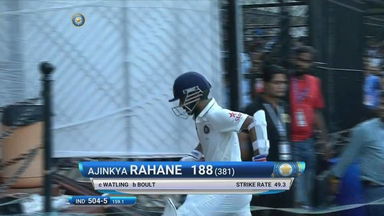 India VS NZ 2016, 3rd Test day 2 - Ajinkya Rahane Wicket