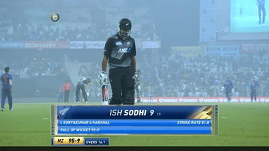 IND vs NZ 2021, 3RD T20I : Ish Sodhi Wicket