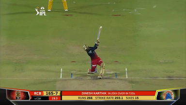 M49: RCB vs CSK – Dinesh Karthik Six