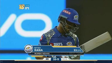 M12: RCB vs MI – Nitish Rana Wicket
