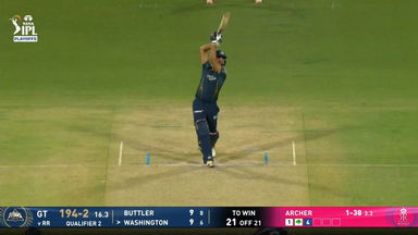 IPL 2026 Q2: GT vs RR - Washington Sundar Six