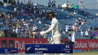IND vs NZ 2024, 2nd Test: Tom Blundell Wicket