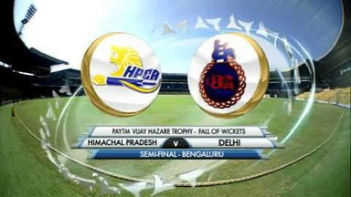 Vijay Hazare Trophy, SF: Delhi v Himachal Pradesh, FoW