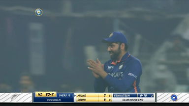 IND vs NZ 2021, 3RD T20I: Fall of Wickets