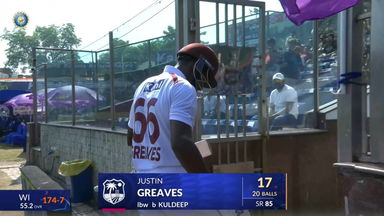 IND vs WI 2025, 2nd Test: Justin Greaves Wicket