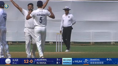 Ranji Trophy 2025-26 QF4, Mumbai vs Karnataka: Karnataka 2nd Innings Fall of Wickets