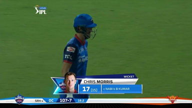 M16: DC vs SRH – Chris Morris Wicket