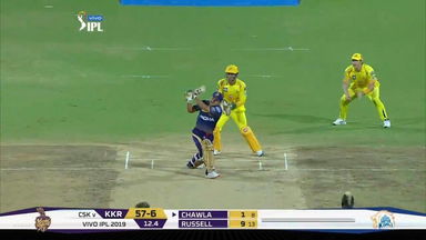 M23: CSK vs KKR – Piyush Chawla Six