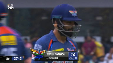 M45: LSG vs CSK –  Manan Vohra  Wicket