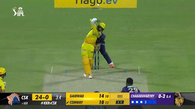 M33: KKR vs CSK –  Devon Conway  Six