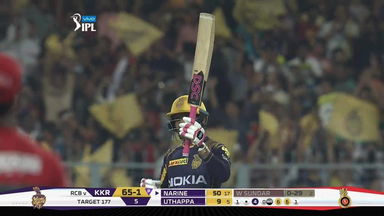 Sunil Narine's breezy 55 at the top