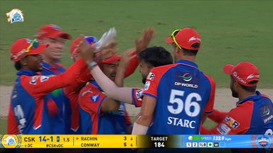 IPL 2025 M17: CSK vs DC - Rachin Ravindra Wicket