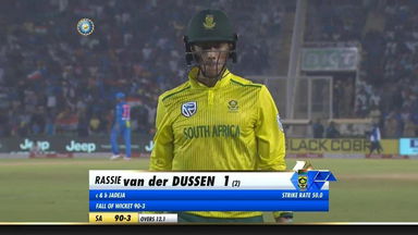IND vs SA 2019, 2nd T20I: Rassie van der Dussen Wicket