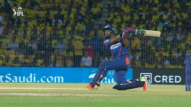Outrageous: Pooran's massive switch-hit six