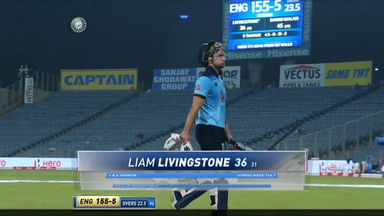 IND vs ENG 2021, 3RD ODI : Liam Livingstone Wicket