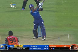 M55: SRH vs MI – Suryakumar Yadav Six
