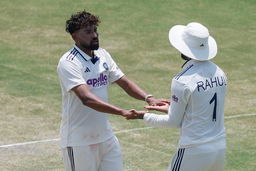 Trapped in front! Siraj gets his first wicket of the match
