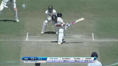 IND vs AUS 2017 - 4th Test day 2 : KL Rahul six
