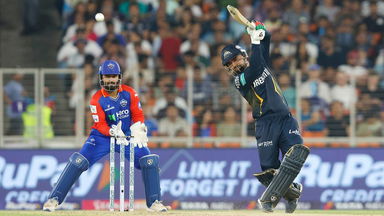 Crashed! Rashid releases pressure valve with first six of innings