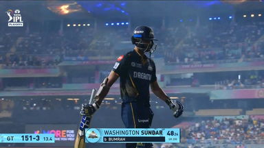 IPL 2025 Eliminator: GT vs MI - Washington Sundar Wicket