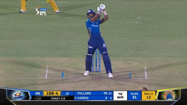 M27: MI vs CSK – Hardik Pandya Six